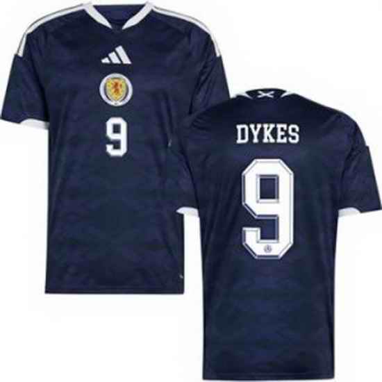 Men 9 Scotland Lyndon Dykes 2026 Home Replica Jersey 1